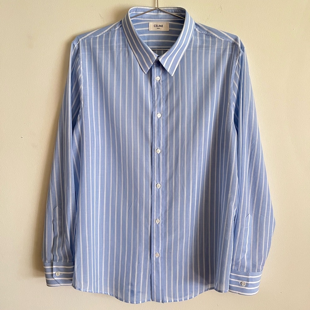 Celine Loose Linen Shirt - 42 (L)